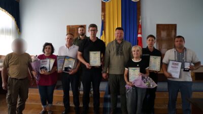 Урочисте нагородження волонтерів та експертів Кропивницького відділення Київського науково-дослідного інституту судових експертиз з нагороди 34-ї річниці Незалежності України